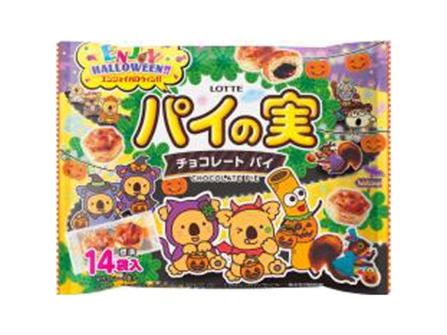 ロッテ ハロウィンパイの実シェアパック １２４ｇ  ×18 【全国送料無料】(一部地域除く)の通販は
