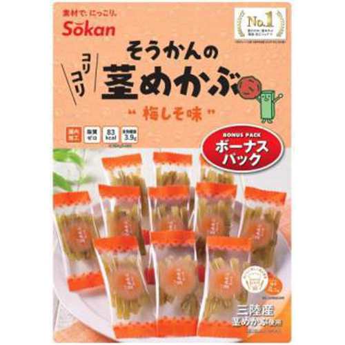 壮関 そうかんの茎めかぶ梅しそボーナスパック９９ｇ ×72