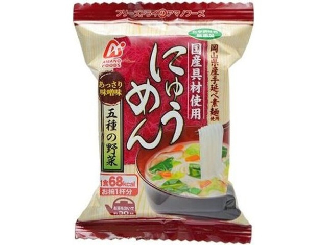 天野 にゅうめん 五種の野菜 ×48【全国送料無料】(一部地域除く)の通販は