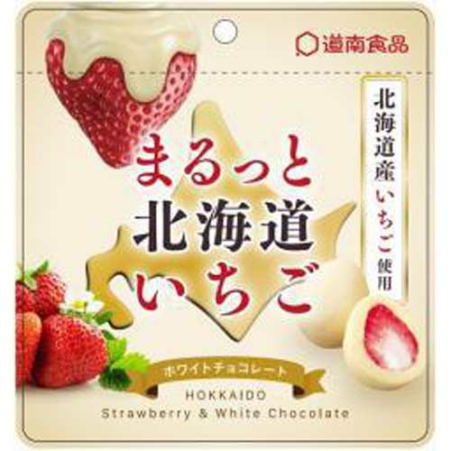 道南 まるっと北海道いちごホワイトチョコ39g ×48の通販は