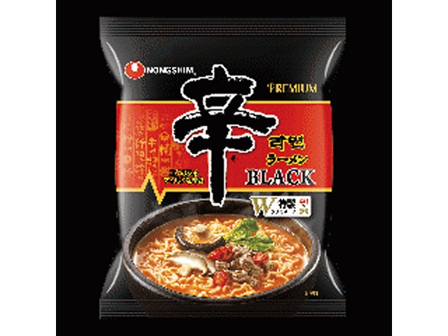 農心 辛ラーメンブラック袋１食 ×40 【送料込】(沖縄・離島は別途)