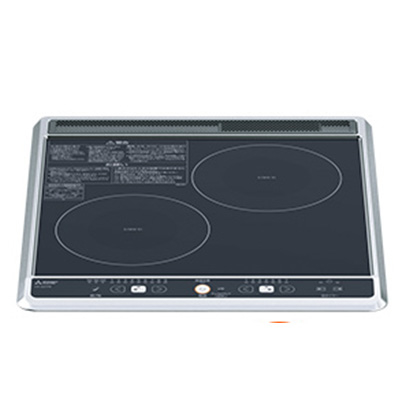 ビルトイン型 2口IHクッキングヒーター (45cmトップ) (単相200Vタイプ) (ブラック) 三菱電機 CS-G217B【送料無料】 (CSG217B) 【納期目安：１週間】