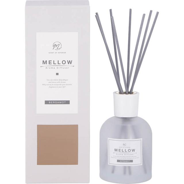 【4個セット】 Mellow(メロウ) ディフューザー Bergamot 200ml SR530 不二貿易 FJ-28072【送料無料】 (FJ28072)