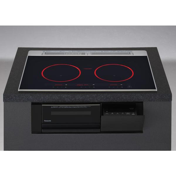 ビルトインIHクッキングヒーター Cシリーズ(75cm幅/ジェットブラック/ブラック) パナソニック KZ-C37K【送料無料】 (KZC37K)