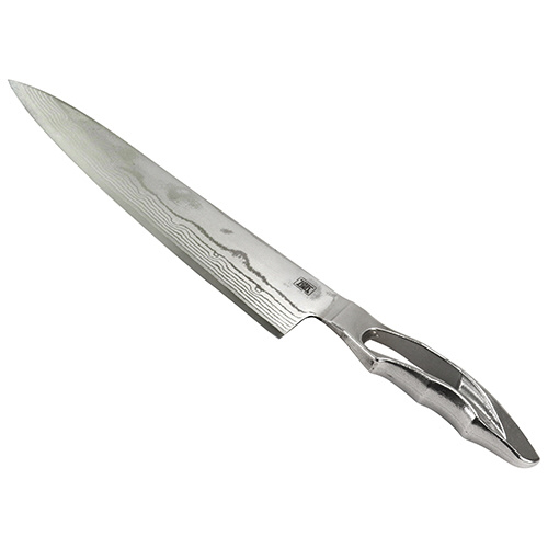 地蔵堂 ダマスカス牛刀 (与板利器工業株式会社) 210mm【送料無料】