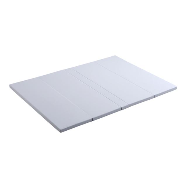 折りたたみ式キッズプレイマット Sサイズ(120×160cm) (グレー) ホームテイスト KPM-1216S-GY【送料無料】 (KPM1216SGY)