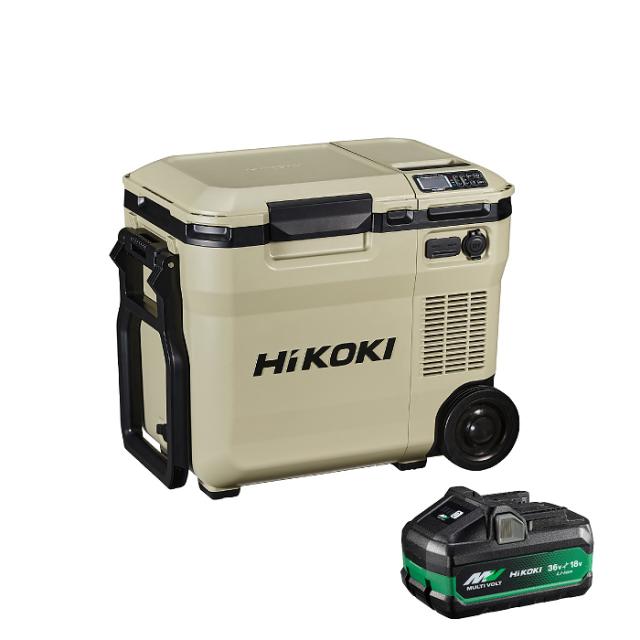 18V 充電式 コードレス冷温庫 (容量18L・電池1個付)(サンドベージュ)[KH10]