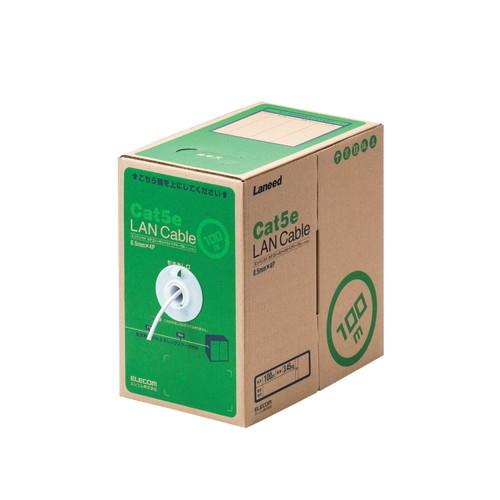 Cat5e対応LANケーブル(自作用・長尺) エレコム LD-CT2/WH100/RS【送料無料】 (LDCT2/WH100/RS)