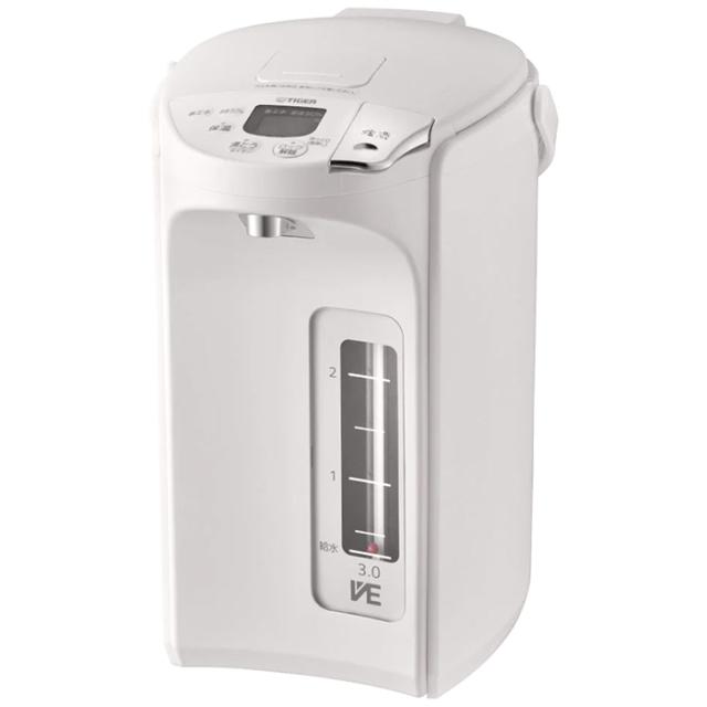 蒸気レスVE電気まほうびん＜とく子さん＞ 3L アーバンホワイト タイガー PIP-G300(WE)【送料無料】 (PIPG300(WE)) 【納期目安：１週間】