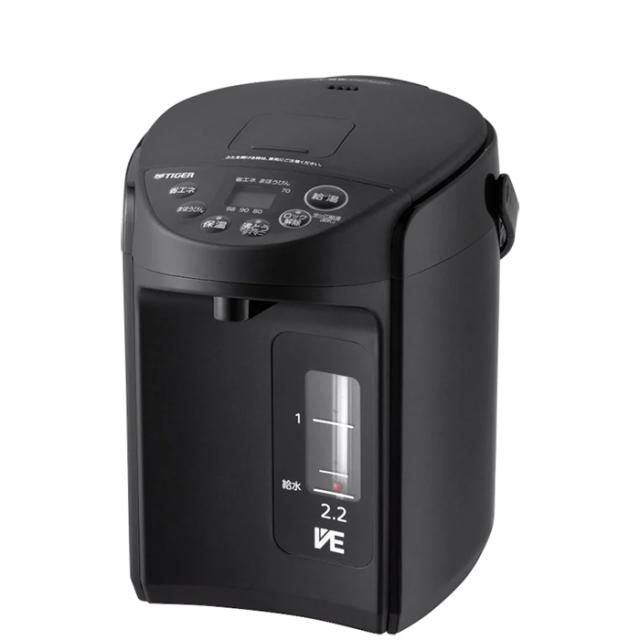 VE電気まほうびん＜とく子さん＞ 2.2L クールブラック タイガー PIQ-G220(KC)【送料無料】 (PIQG220(KC))