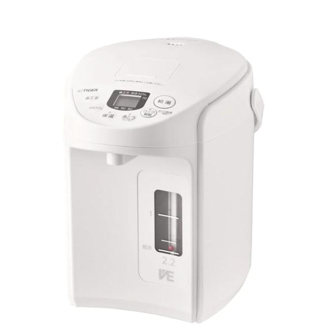 VE電気まほうびん＜とく子さん＞ 2.2L アーバンホワイト タイガー PIQ-G220(WC)【送料無料】 (PIQG220(WC)) 【納期目安：１週間】
