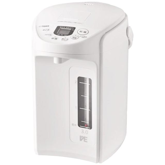 VE電気まほうびん＜とく子さん＞ 3L アーバンホワイト タイガー PIQ-G300(WC)【送料無料】 (PIQG300(WC)) 【納期目安：１週間】
