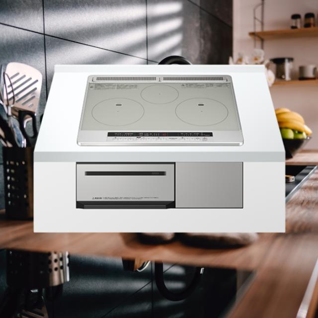 焼網を使わない。「ラク旨グリル」採用の3口IH (シルバー) 日立 HT-M7STF-S【送料無料】 (HTM7STFS)