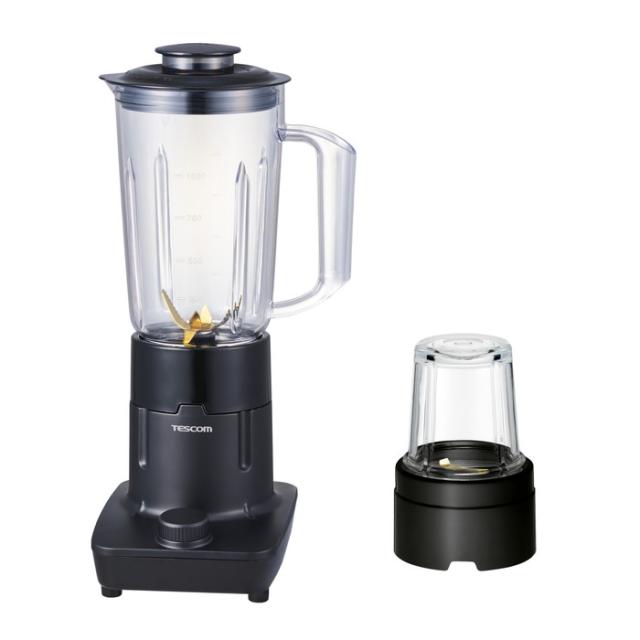 ミキサー ジュースミキサー ミル付き [ウェット&ドライ対応] トライタン製ボトル 1000ml ダイヤルスイッチ ブラック エレコム TMX50A-K【送料無料】 (TMX50AK)