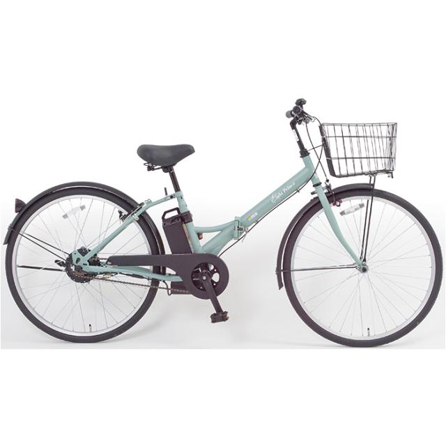 電動アシスト自転車 26型 SUISUI シングル 折り畳み ワンモードアシスト 5.8Ah ミントブルー KAIHOU SST-DRO110MT【送料無料】 (SSTDRO110MT)