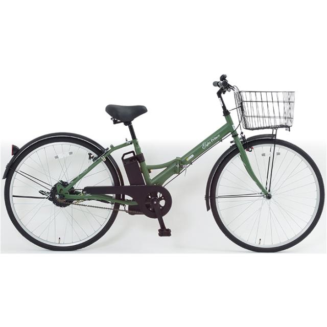 電動アシスト自転車 26型 SUISUI シングル 折り畳み ワンモードアシスト 5.8Ah オリーブグリーン KAIHOU SST-DRO110OL【送料無料】 (SSTDRO110OL)