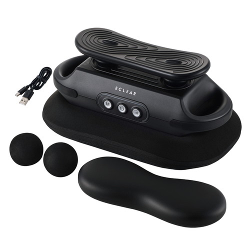 リフレッシュビート 振動ケア コードレス (足/足裏/ふくらはぎ/太もも/腰) アタッチメント3種 モード3種 グレー エレコム HCR-BD01GY【送料無料】 (HCRBD01GY)