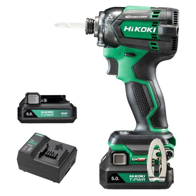 10.8V 充電式 インパクトドライバー アグレッシブグリーン タブレス電池2個・充電器付 セット品[KH01] 42,042円