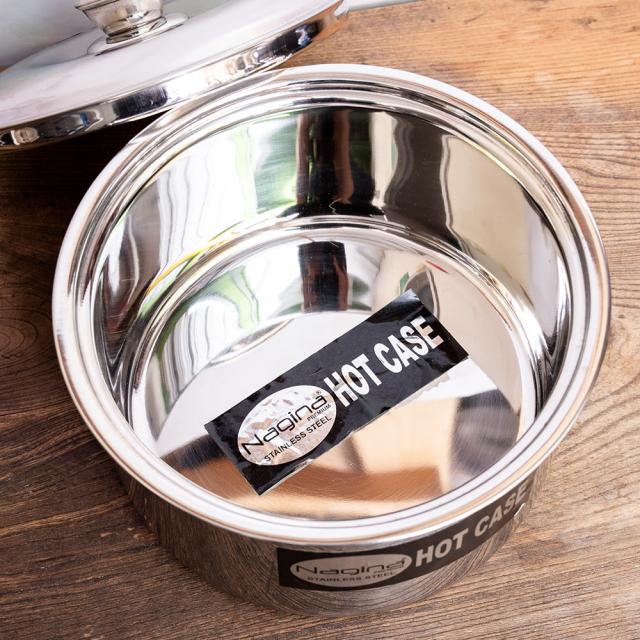 【送料無料】 チャパティ保温器 インド料理 チャパティーケース 大【約21cm 約3000ml】 / チャパーティ ロティ パロタ パラタ チャパティウォーマー 調理器具 食器 アジアン食品 エスニック食材_2