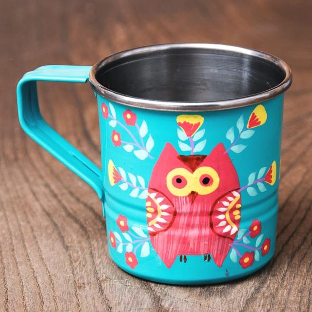 どこか懐かしいレトロテイスト 手描きカシミールペイントのミニマグカップ ペルシャ コップ チャイカップ ステンレス グラス ラッシー の通販はau Pay マーケット インド アジアの雑貨と衣料 Tirakita