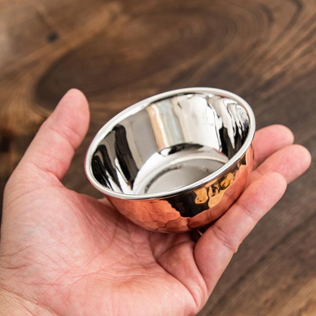 【送料無料】 ロイヤルターリーセット トリプル(高級カレー大皿1枚と高級カレー小皿3枚のセット) / 銅 食器 銅装飾 ラウンドターリー 丸皿 ターリープレート インド 調理器具 アジアン食品 エスニック食材_5