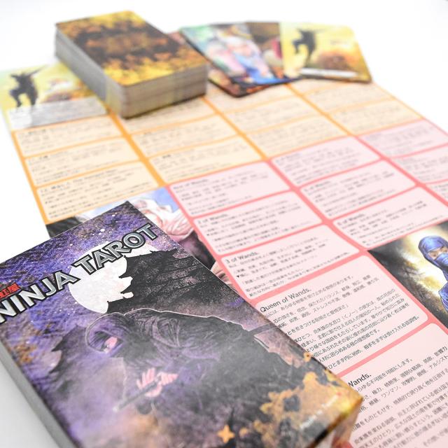 【送料無料】 忍者 タロット Ninja Tarot / 占い カード オラクル ルノルマン スピリチュアル 虹屋 コーヒーカード インド 本 印刷物 ステッカー ポストカード ポスター_2