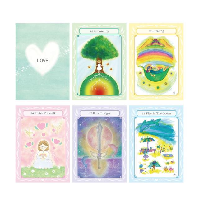 【送料無料】 ANGEL CARDS（エンジェルカード） / オラクルカード 占い カード占い タロット 株式会社Soshiell ルノルマン コーヒーカード インド 本 印刷物 ステッカー ポストカード ポスター_1