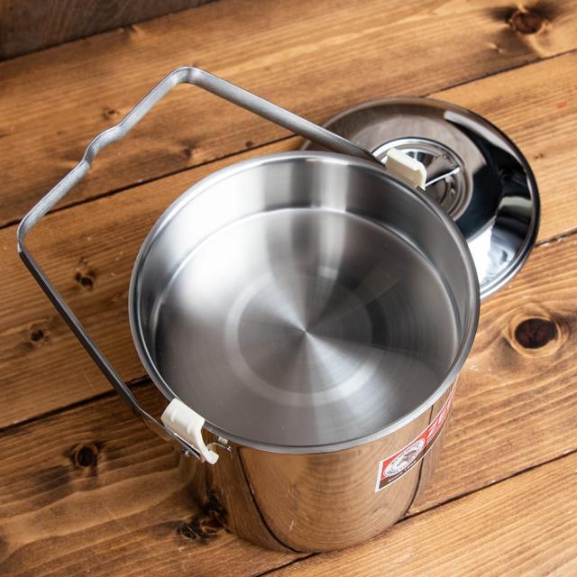 【送料無料】 2個セット】〔16cm 3L〕ブッシュクラフトの定番 ゼブラ社のビリー缶 ビリーポット 焚き火とキャンプの直火調理へ〔ステンレスSUS304製〕 / ビリカン ビリーカン 焚火缶 インド 弁当箱 ランチボックス アジアン食品 エスニック食材_11