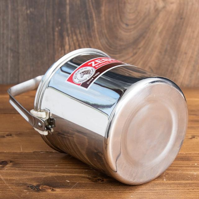 【送料無料】 2個セット】〔16cm 3L〕ブッシュクラフトの定番 ゼブラ社のビリー缶 ビリーポット 焚き火とキャンプの直火調理へ〔ステンレスSUS304製〕 / ビリカン ビリーカン 焚火缶 インド 弁当箱 ランチボックス アジアン食品 エスニック食材_5