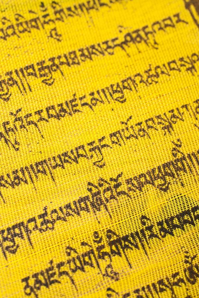 チベット経文の布の旗 5色セット 送料無料】 【50本セット】タルチョー【約