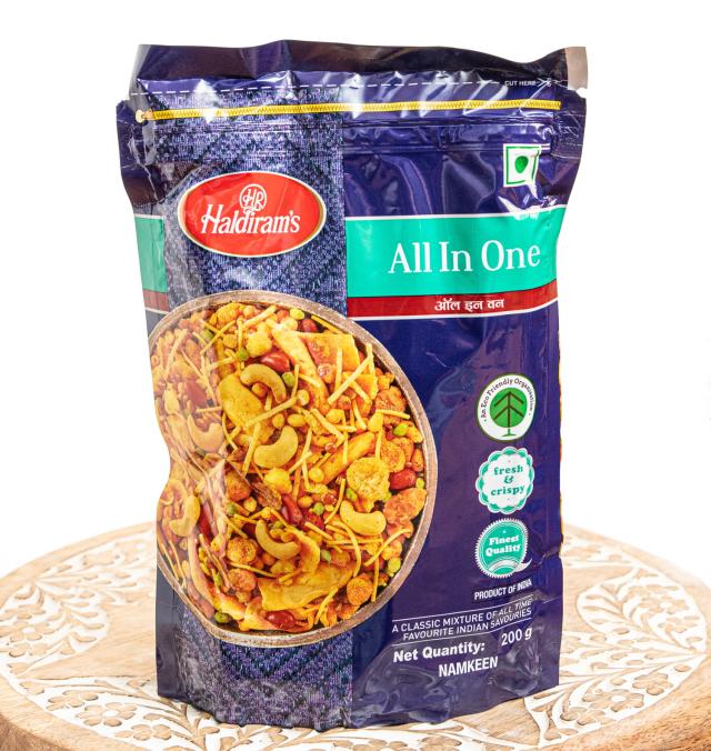 【送料無料】 20個セット】インドのお菓子 オールインワン ALL IN ONE / ハルディラム ナムキン ナムキーン インスタント スナック アジアン食品 エスニック食材