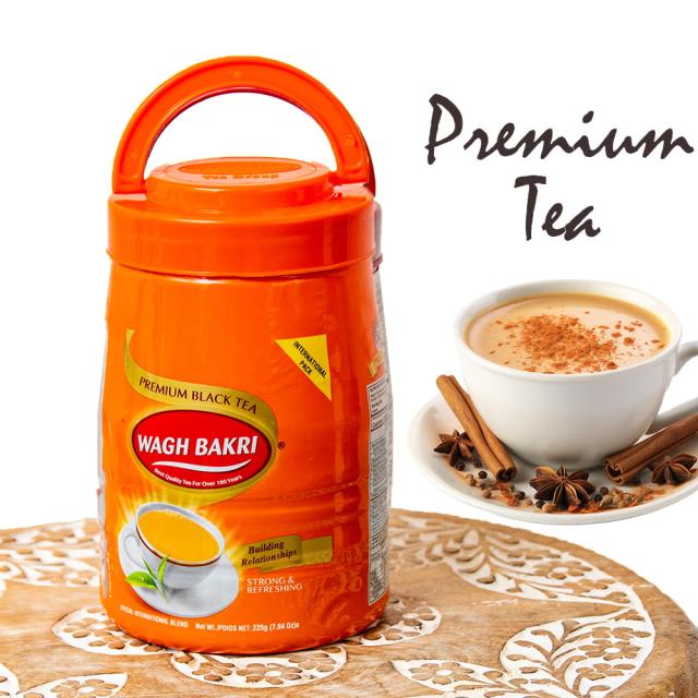 チャイ用紅茶 CTC茶葉 プレミアムティー Premium Tea 225g 大ボトル