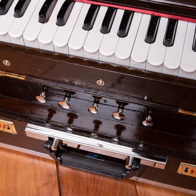 【送料無料】 【Kartar Music House社製】ポップアップハルモニウム 32鍵 2リード 3ドローンタイプ / Harmonium ピアノ インド 楽器 鍵盤楽器 民族楽器 インド楽器 エスニック楽器 ヒーリング楽器_2