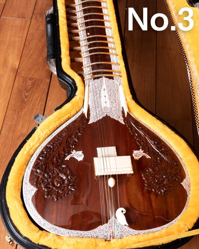 【送料無料】 一流メーカー製シタールセット（ダブルトゥンバ）（Kanailal ＆ Sons） / ダブルトゥンバシタール Sitar インド 楽器 民族楽器 インド楽器 エスニック楽器 ヒーリング楽器_10