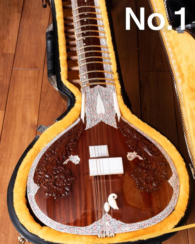 【送料無料】 一流メーカー製シタールセット（ダブルトゥンバ）（Kanailal ＆ Sons） / ダブルトゥンバシタール Sitar インド 楽器 民族楽器 インド楽器 エスニック楽器 ヒーリング楽器_8