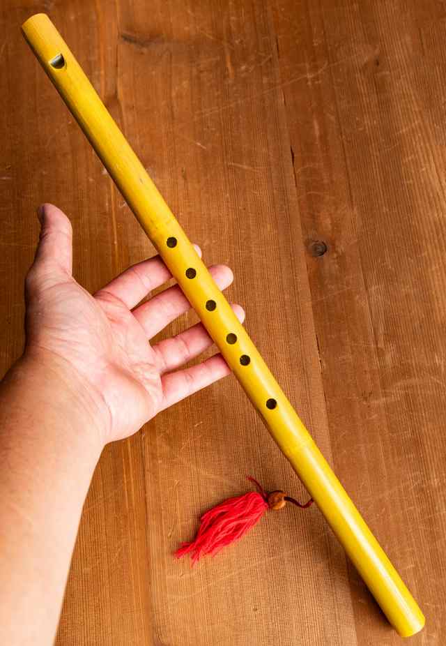 ベトナムの竹笛 縦笛 45cm / たて笛 バンブーフルート アムサーオ