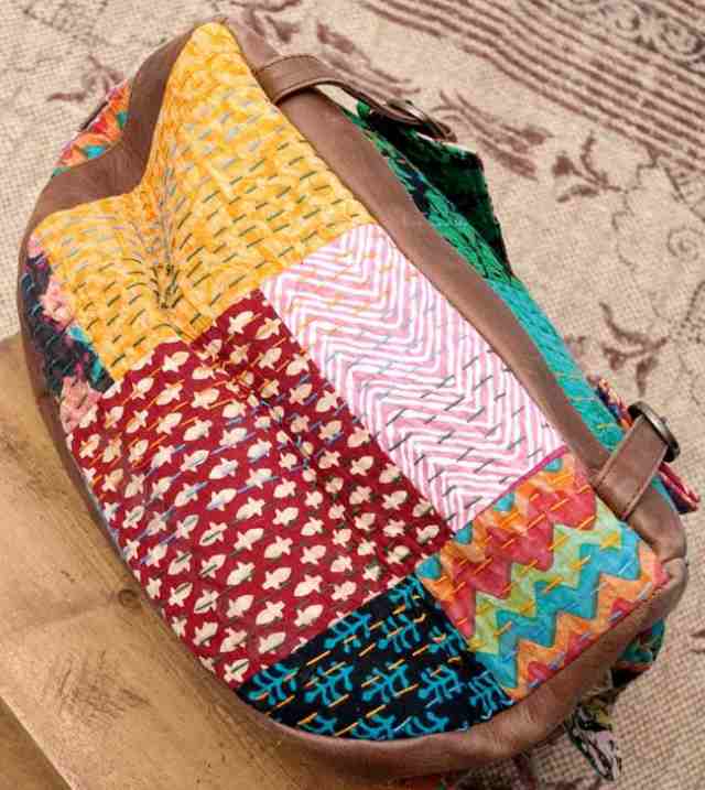 送料無料】 〔一点物〕伝統を紡いだラリーキルトのバッグパック 
