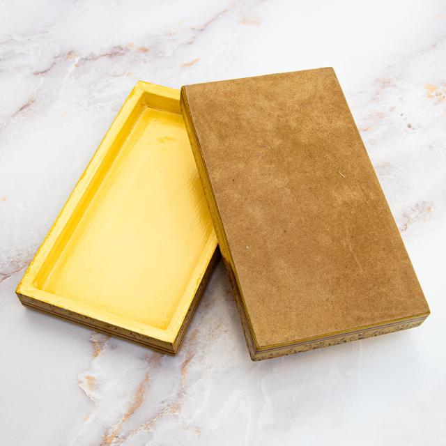 【送料無料】 【超高精細 一点もの】カシミールのペーパーマッシュ 箱型小物入れ 約17.5cm x 約10cm / ミニアチュール 細密画 ペルシャ アジア アジアン デコレーション インテリア エスニック_9