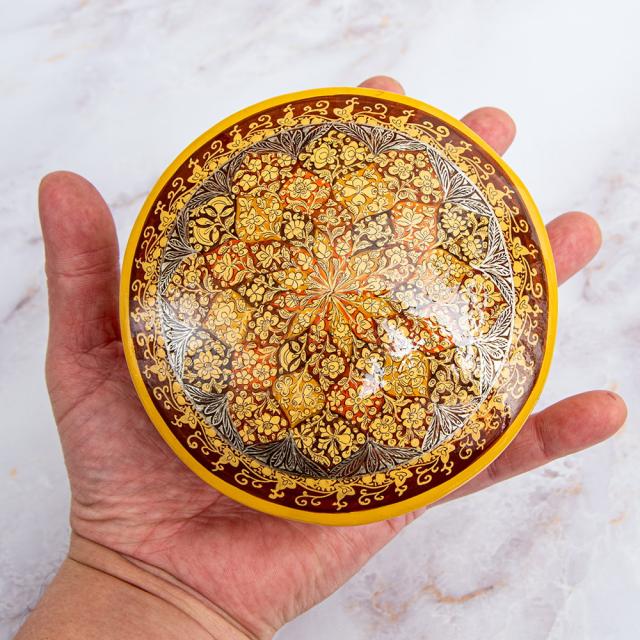 送料無料】 【超高精細 一点もの】カシミールのペーパーマッシュ 形