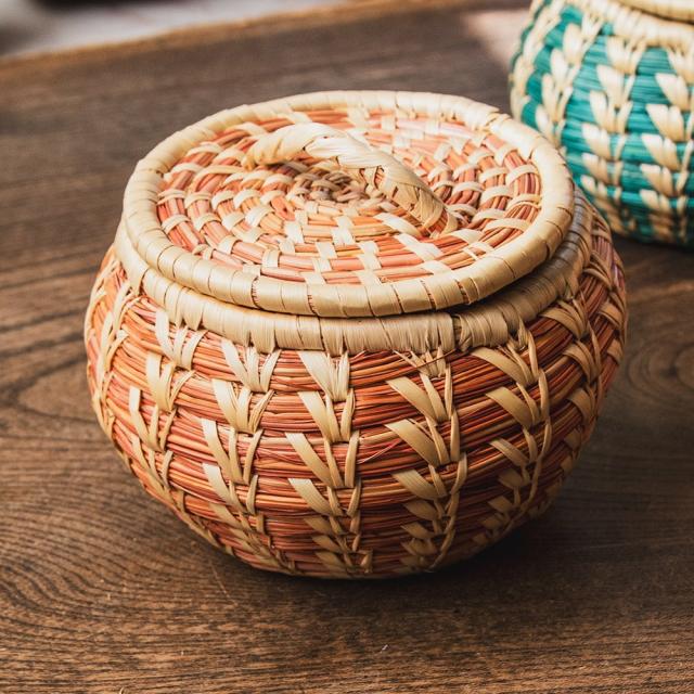竹 細工 小物 竹細工小物入れ 江戸時代か 竹細工小物入れ 江戸時代か