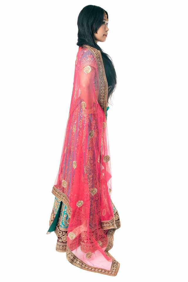 最高級 インド民族衣装ランガードレス グレイッシュピンク×シルバー