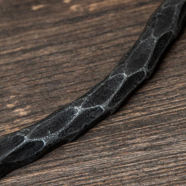 【送料無料】 【10個セット】槌目仕上げ アイアンドアハンドル ヴィンテージ調 幅12.5cm / 取っ手 プルノブ DIY インテリア アンティーク調 インド アジア エスニック 雑貨_3
