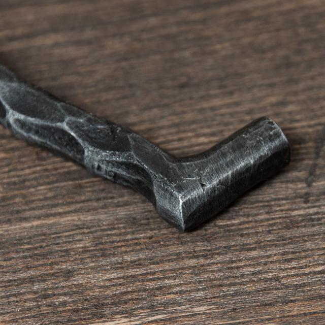 【送料無料】 【10個セット】槌目仕上げ アイアンドアハンドル ヴィンテージ調 幅12.5cm / 取っ手 プルノブ DIY インテリア アンティーク調 インド アジア エスニック 雑貨_4