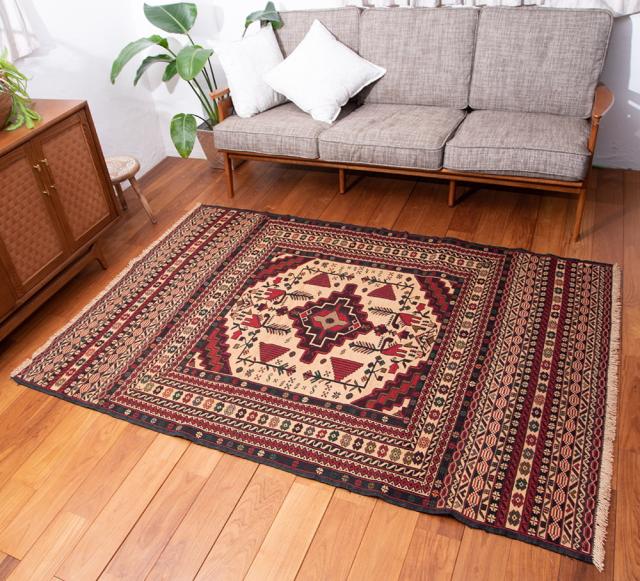 送料無料】 【一点物】バルーチ カル ムハマディ族 遊牧民による草木染