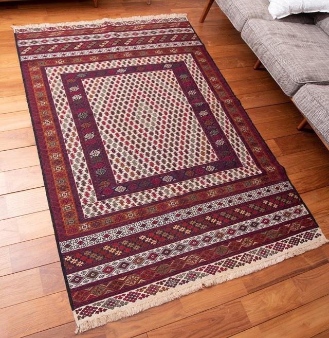 送料無料】 【一点物】バルーチ カル ムハマディ族 遊牧民による草木染