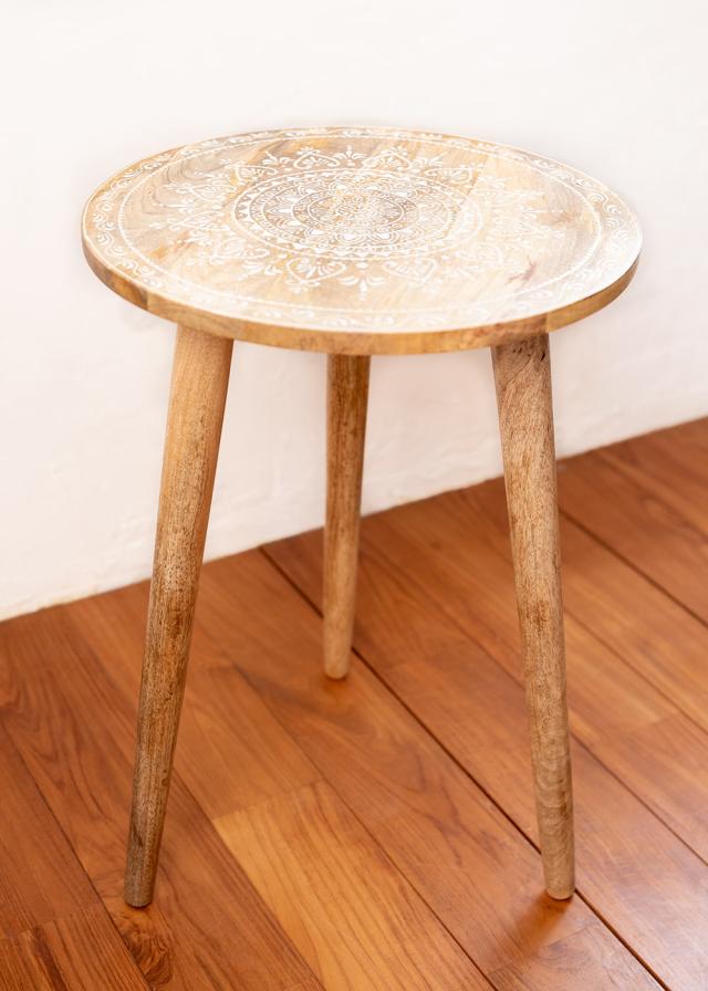 【送料無料】 【高さ58cm】家具の街ジョードブルからやってきた ボヘミアンテーブル Lサイズ / アジアン家具 ナチュラル 木製 インテリア エスニック_1