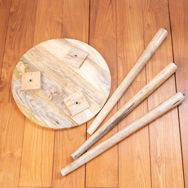 【送料無料】 【高さ58cm】家具の街ジョードブルからやってきた ボヘミアンテーブル Lサイズ / アジアン家具 ナチュラル 木製 インテリア エスニック_8