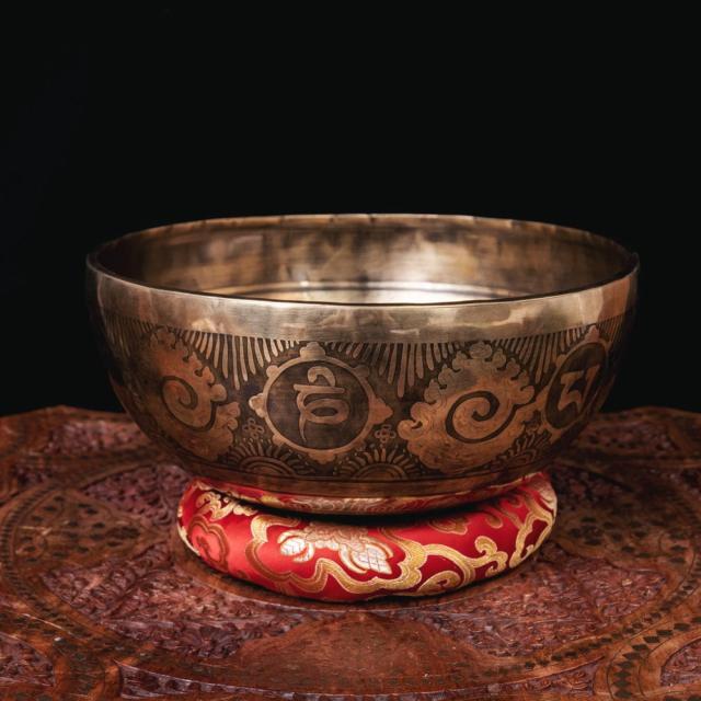 一点物 シンギングボウル シンギングボウル 一点物】高音質ブラックシンギングボウル