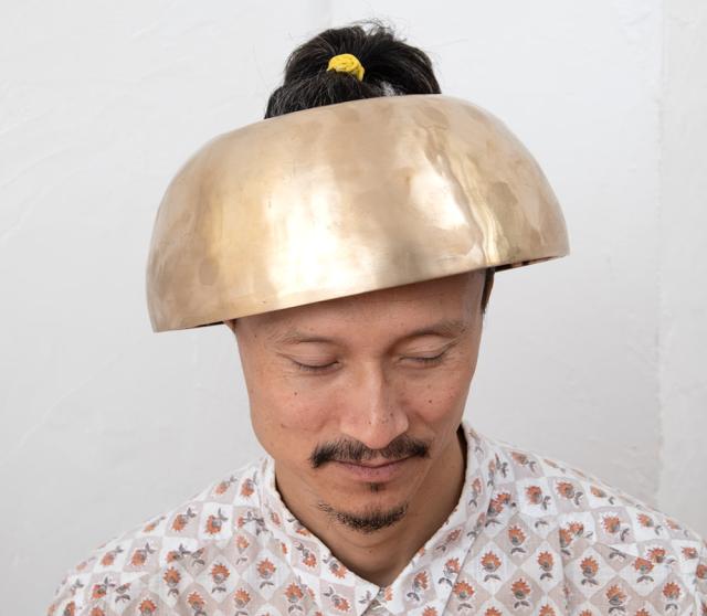 【送料無料】 【1点物】脳が振動するシンギングボウル 成人男性用 直径 26cm程度 音階 D# / シンギングボール ネパール 楽器 打楽器 仏教 瞑想 yoga ヨガ 用品_6