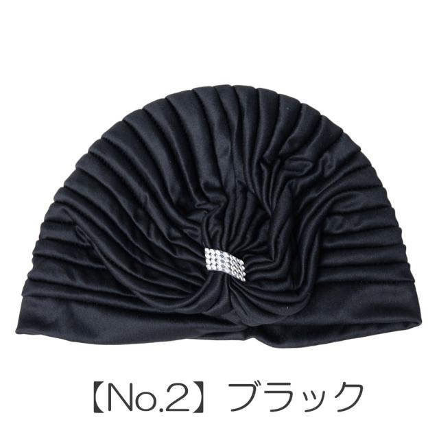 被るだけ簡単カラフルストレッチターバン ラインストーン付き 仮装に